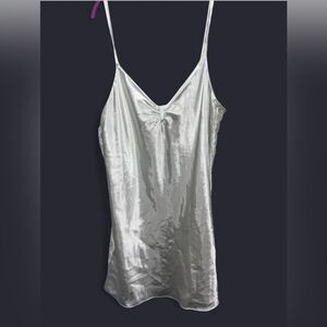 Morgan Taylor Satin Lace Slip | White‎ Lingerie Dress | XL